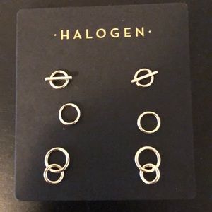 NWT Halogen Gold Earrings